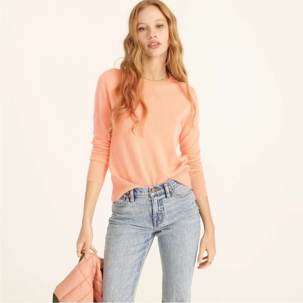 J. Crew Cashmere Sweater guava